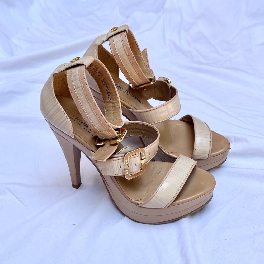 carmen steffens tan platform heels